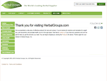 Tablet Screenshot of herbalgroups.com